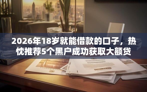2026年18岁就能借款的口子，热忱推荐5个黑户成功获取大额贷款的平台