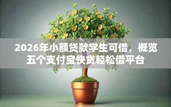 2026年小额贷款学生可借，概览五个支付宝快贷轻松借平台
