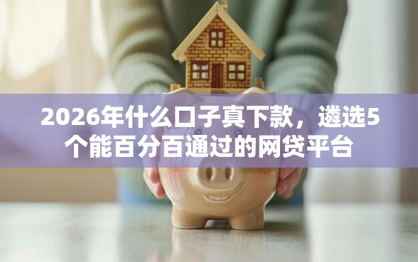 2026年什么口子真下款，遴选5个能百分百通过的网贷平台