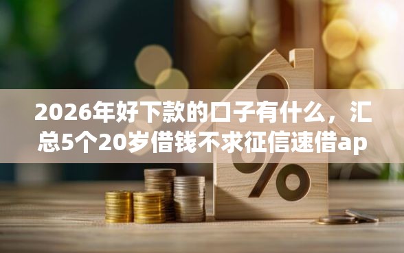 2026年好下款的口子有什么，汇总5个20岁借钱不求征信速借app