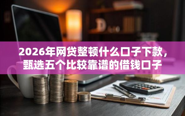 2026年网贷整顿什么口子下款，甄选五个比较靠谱的借钱口子