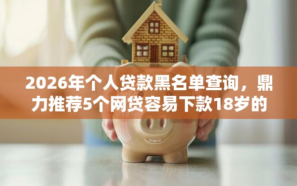 2026年个人贷款黑名单查询，鼎力推荐5个网贷容易下款18岁的口子