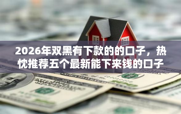 2026年双黑有下款的的口子，热忱推荐五个最新能下来钱的口子