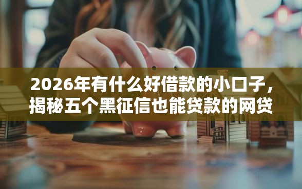 2026年有什么好借款的小口子，揭秘五个黑征信也能贷款的网贷平台