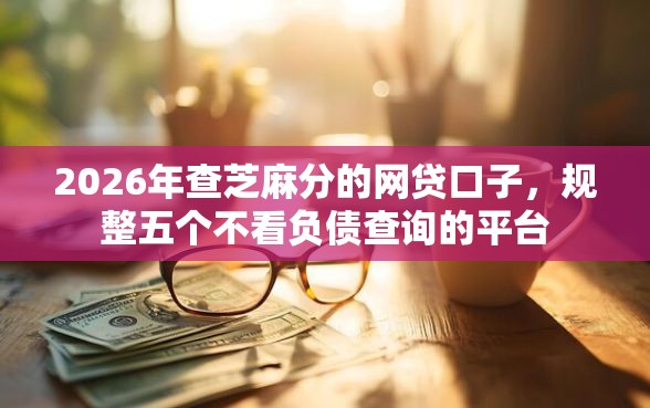 2026年查芝麻分的网贷口子，规整五个不看负债查询的平台