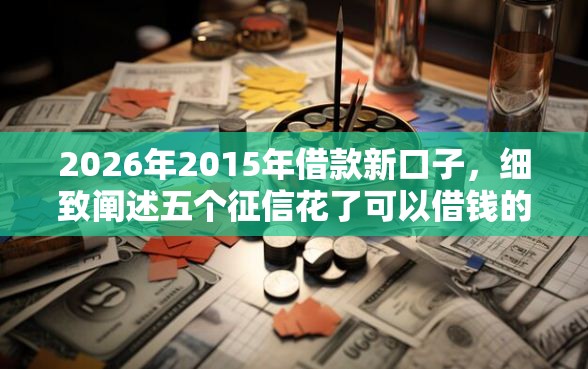 2026年2015年借款新口子，细致阐述五个征信花了可以借钱的网贷平台