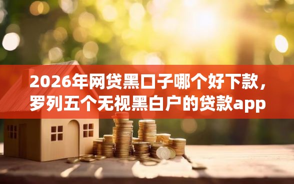 2026年网贷黑口子哪个好下款，罗列五个无视黑白户的贷款app