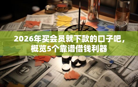 2026年买会员就下款的口子吧，概览5个靠谱借钱利器