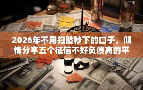 2026年不用扫脸秒下的口子，倾情分享五个征信不好负债高的平台