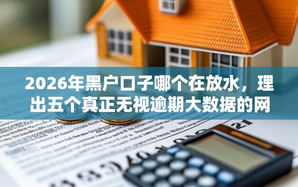 2026年黑户口子哪个在放水，理出五个真正无视逾期大数据的网贷软件