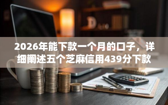 2026年能下款一个月的口子，详细阐述五个芝麻信用439分下款的app