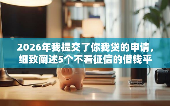 2026年我提交了你我贷的申请，细致阐述5个不看征信的借钱平台