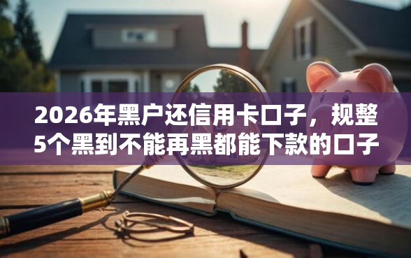 2026年黑户还信用卡口子，规整5个黑到不能再黑都能下款的口子