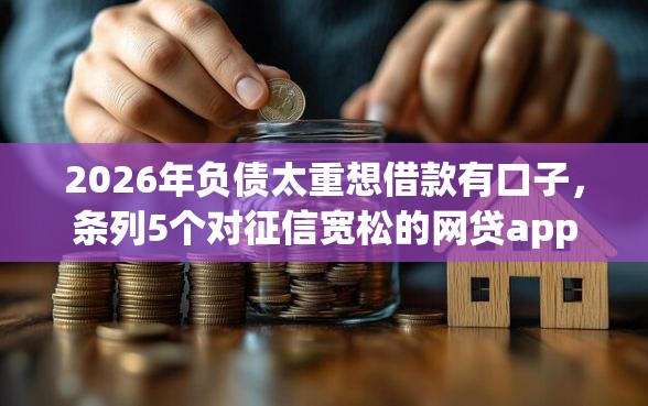 2026年负债太重想借款有口子，条列5个对征信宽松的网贷app