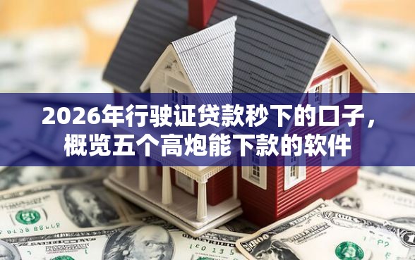 2026年行驶证贷款秒下的口子，概览五个高炮能下款的软件