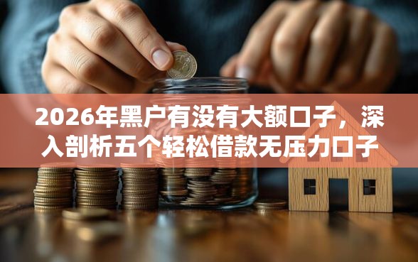 2026年黑户有没有大额口子，深入剖析五个轻松借款无压力口子