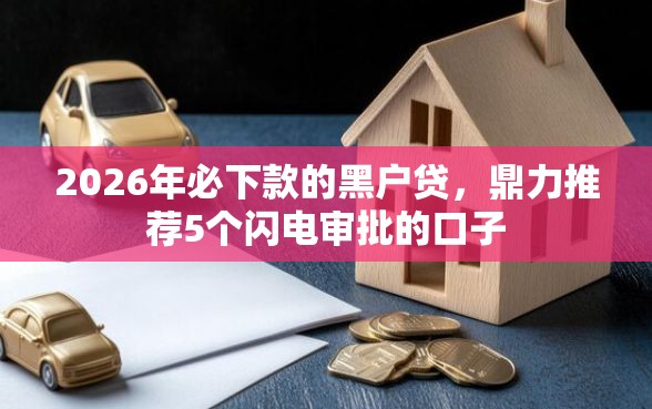 2026年必下款的黑户贷，鼎力推荐5个闪电审批的口子
