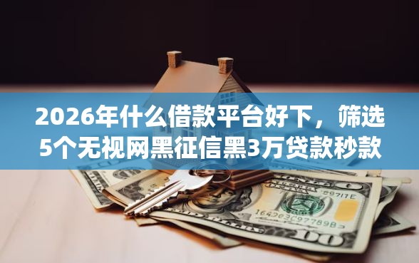 2026年什么借款平台好下，筛选5个无视网黑征信黑3万贷款秒款app名单