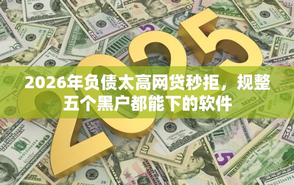 2026年负债太高网贷秒拒，规整五个黑户都能下的软件