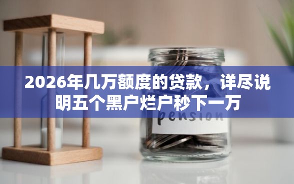 2026年几万额度的贷款，详尽说明五个黑户烂户秒下一万
