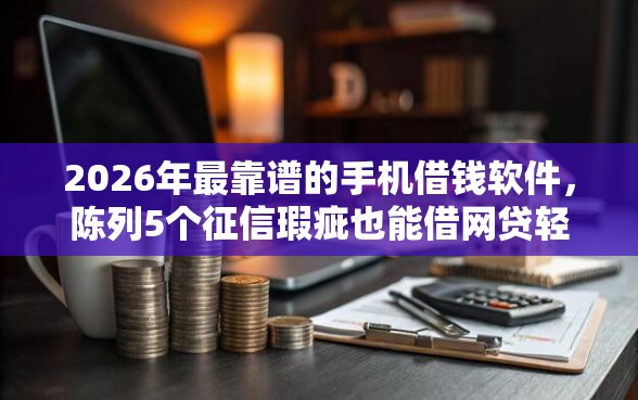 2026年最靠谱的手机借钱软件，陈列5个征信瑕疵也能借网贷轻松下款的口子