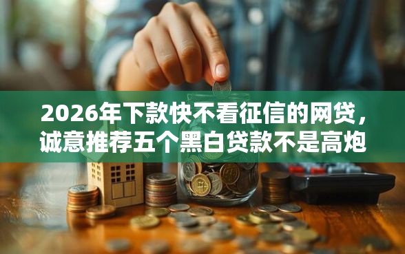 2026年下款快不看征信的网贷，诚意推荐五个黑白贷款不是高炮的平台