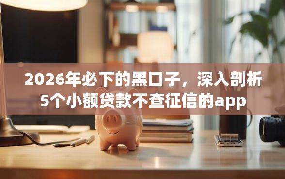 2026年必下的黑口子，深入剖析5个小额贷款不查征信的app