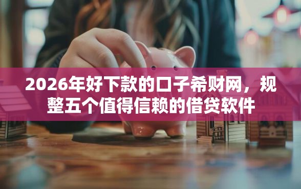 2026年好下款的口子希财网，规整五个值得信赖的借贷软件