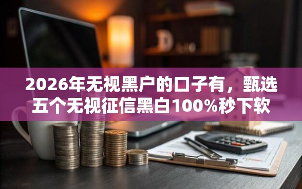 2026年无视黑户的口子有，甄选五个无视征信黑白100%秒下软件