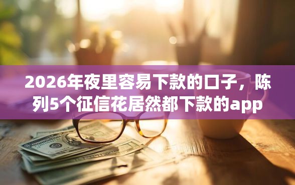 2026年夜里容易下款的口子，陈列5个征信花居然都下款的app