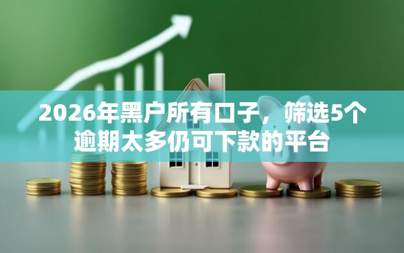 2026年黑户所有口子，筛选5个逾期太多仍可下款的平台