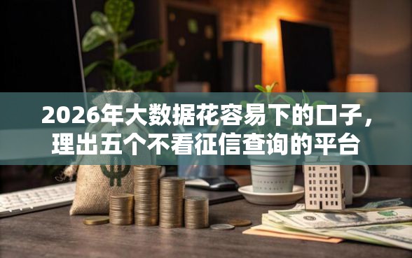 2026年大数据花容易下的口子，理出五个不看征信查询的平台