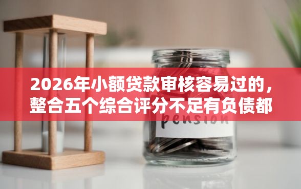 2026年小额贷款审核容易过的，整合五个综合评分不足有负债都能下款口子