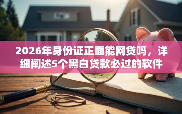 2026年身份证正面能网贷吗，详细阐述5个黑白贷款必过的软件