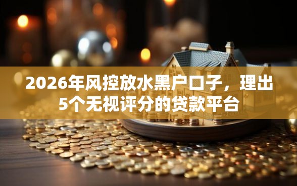 2026年风控放水黑户口子，理出5个无视评分的贷款平台