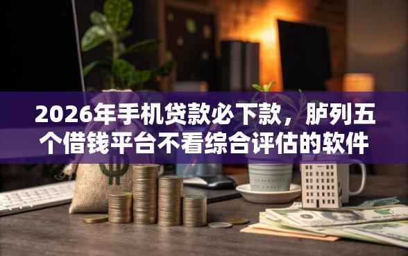 2026年手机贷款必下款，胪列五个借钱平台不看综合评估的软件