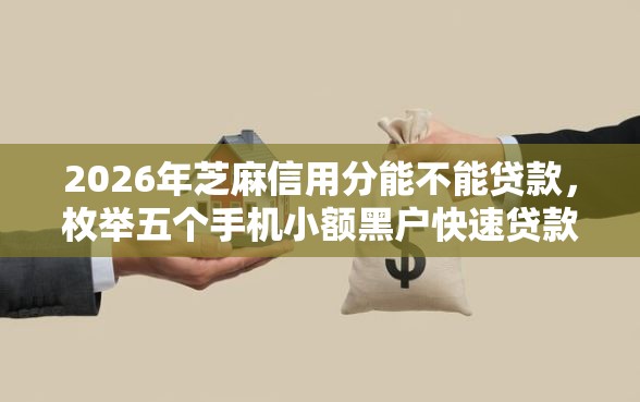 2026年芝麻信用分能不能贷款，枚举五个手机小额黑户快速贷款口子