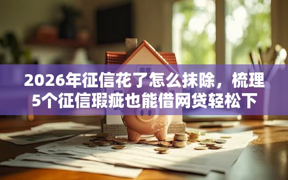 2026年征信花了怎么抹除，梳理5个征信瑕疵也能借网贷轻松下款的软件