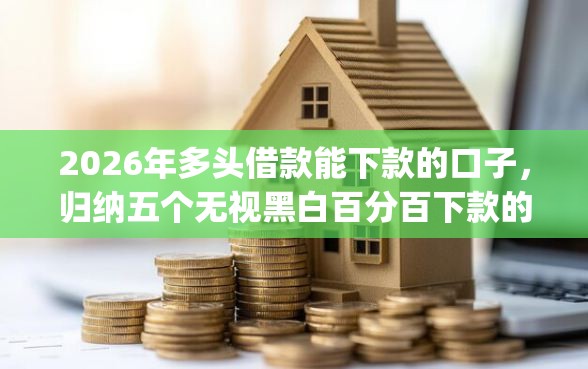 2026年多头借款能下款的口子，归纳五个无视黑白百分百下款的借款app