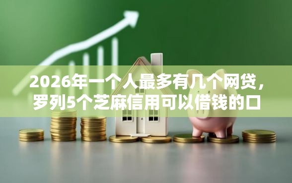2026年一个人最多有几个网贷，罗列5个芝麻信用可以借钱的口子