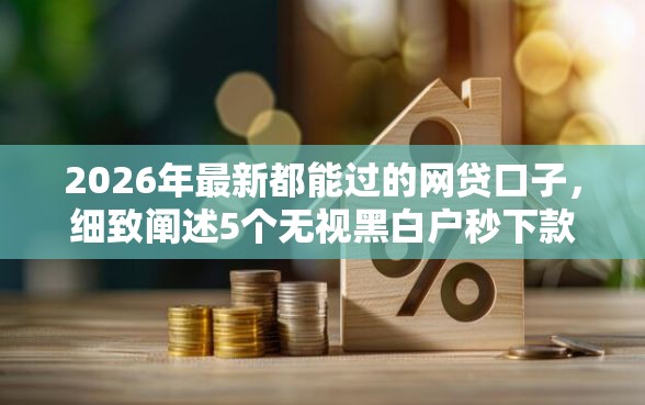 2026年最新都能过的网贷口子，细致阐述5个无视黑白户秒下款口子软件