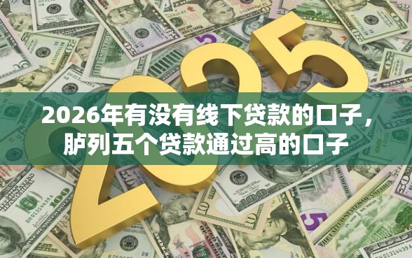2026年有没有线下贷款的口子，胪列五个贷款通过高的口子