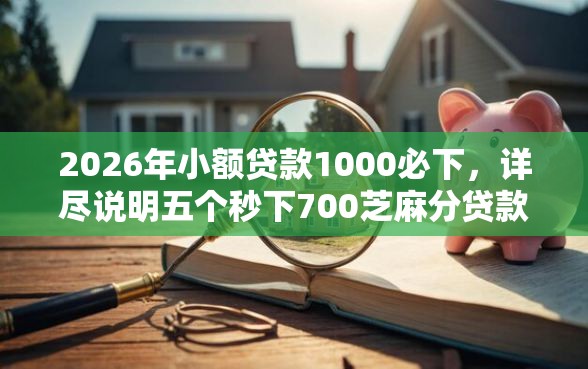 2026年小额贷款1000必下，详尽说明五个秒下700芝麻分贷款口子
