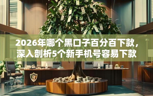 2026年哪个黑口子百分百下款，深入剖析5个新手机号容易下款的口子