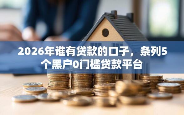 2026年谁有贷款的口子，条列5个黑户0门槛贷款平台