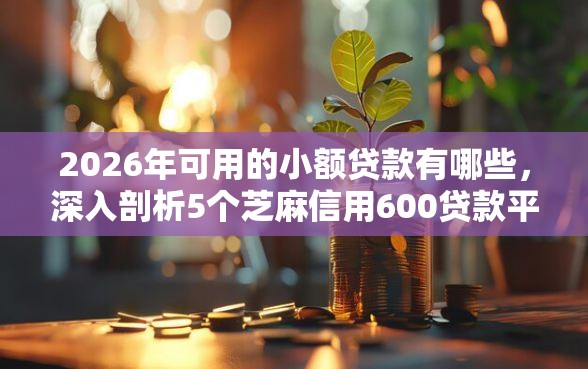 2026年可用的小额贷款有哪些，深入剖析5个芝麻信用600贷款平台