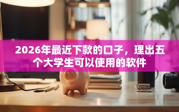2026年最近下款的口子，理出五个大学生可以使用的软件