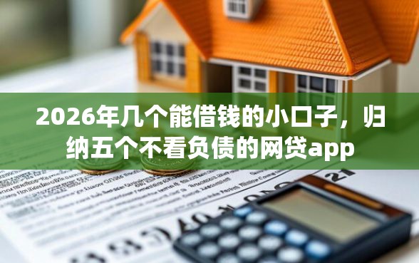 2026年几个能借钱的小口子，归纳五个不看负债的网贷app