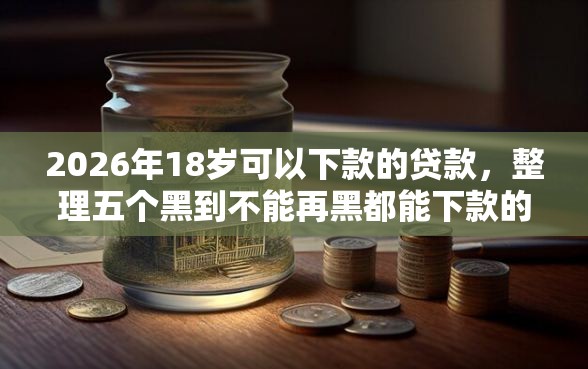 2026年18岁可以下款的贷款，整理五个黑到不能再黑都能下款的口子