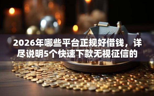 2026年哪些平台正规好借钱，详尽说明5个快速下款无视征信的平台